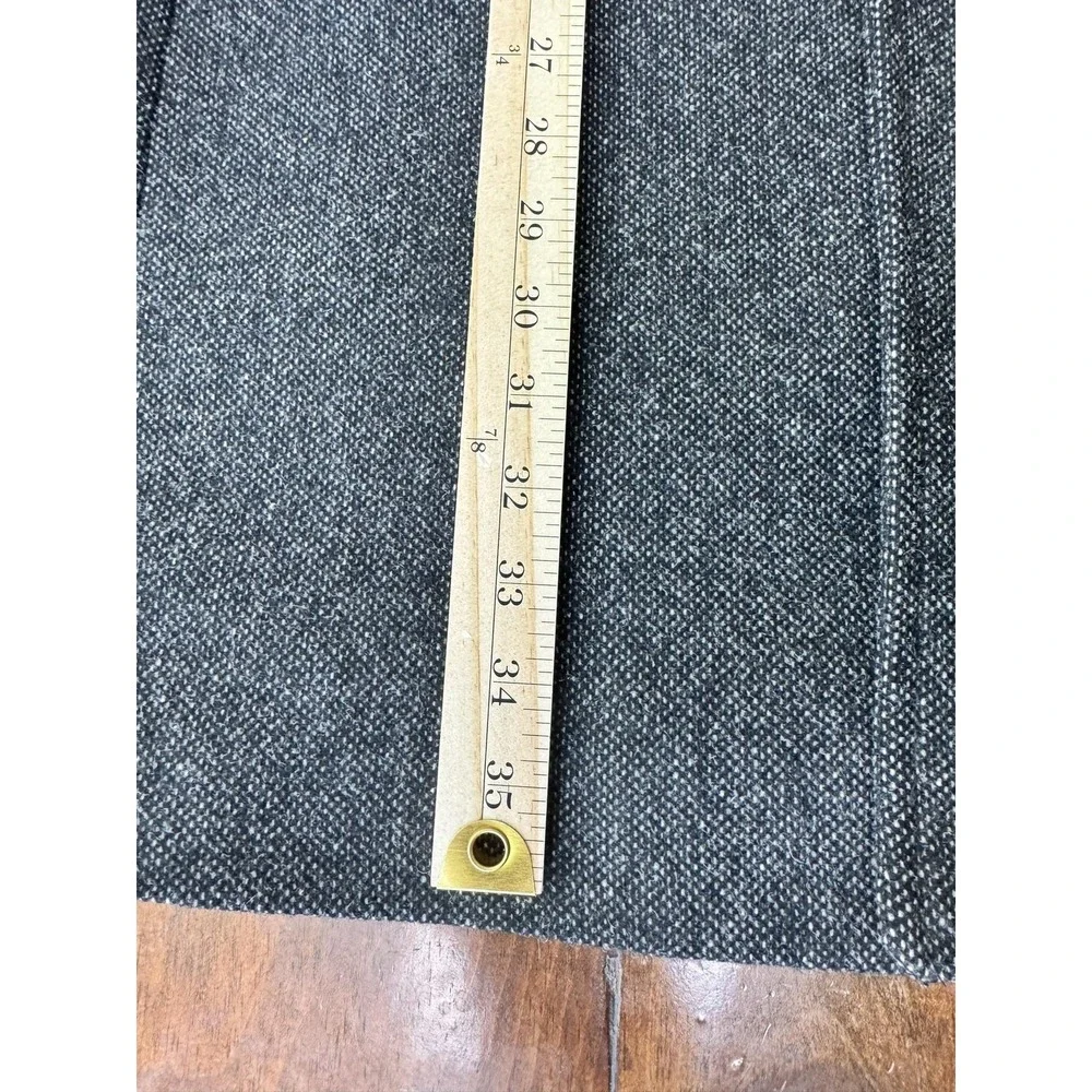 Banana Republic Coat Mens L Gray Wool Donegal T Tweed Overcoat Button Front